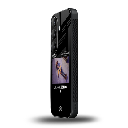 depression back phone cover | glass case for samsung galaxy s24 fe