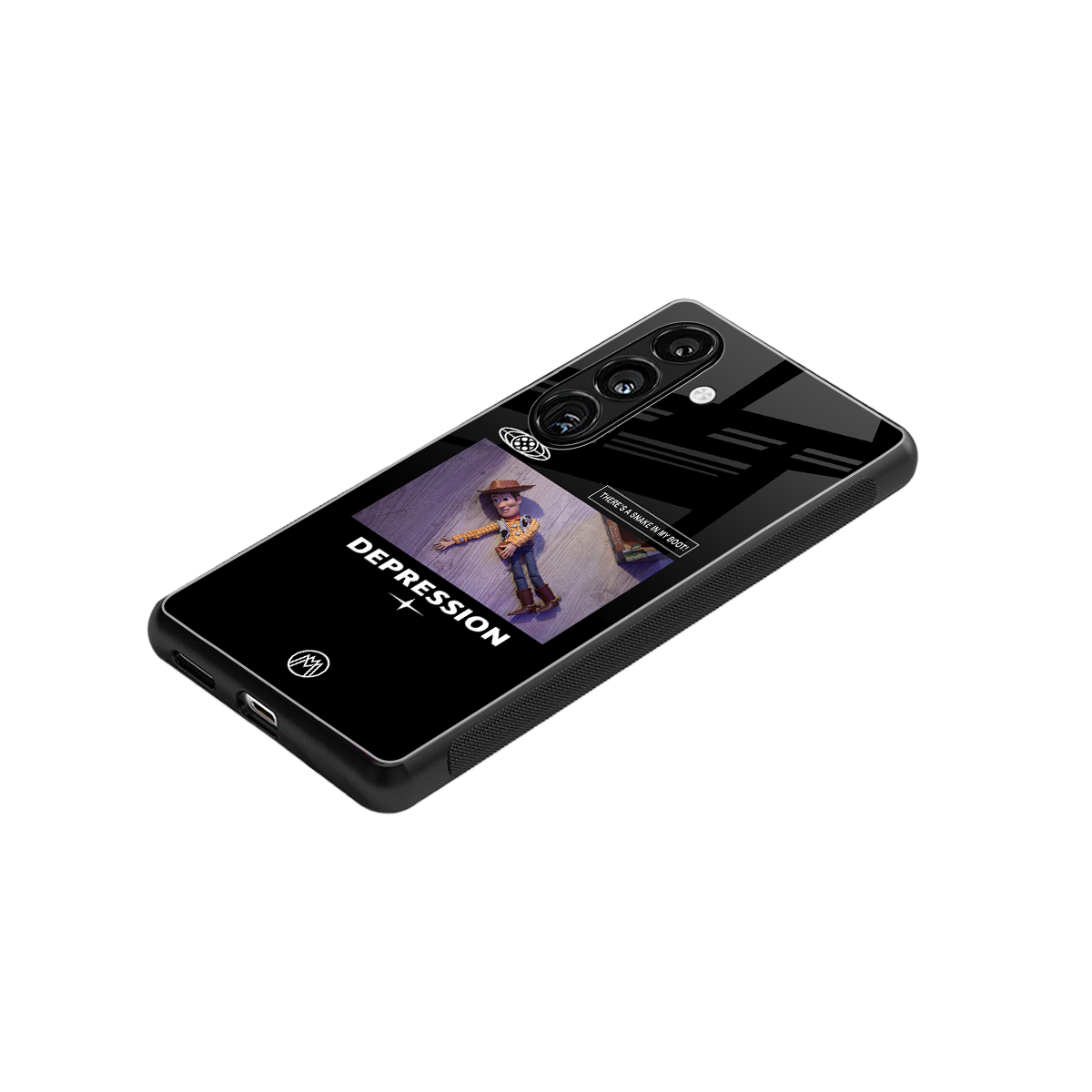 depression back phone cover | glass case for samsung galaxy s23