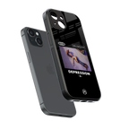 depression back phone cover | glass case for iphone 14
