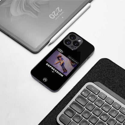 depression back phone cover | glass case for iphone 16e