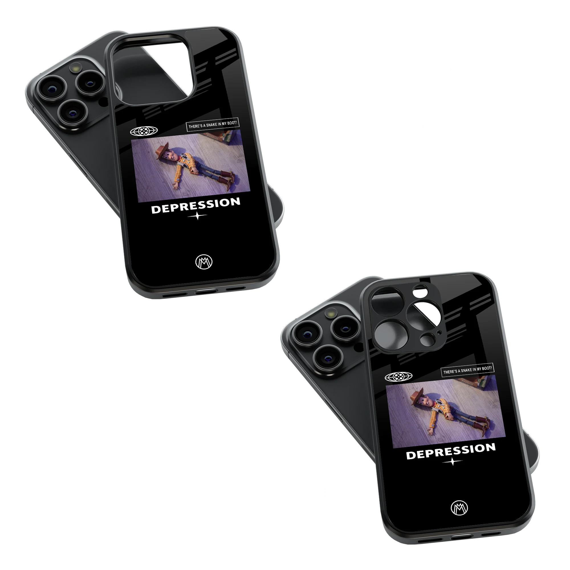 Trendy Glass Back Mobile Case for iPhone, Samsung, Redmi, OnePlus, Google Pixel, Motorola