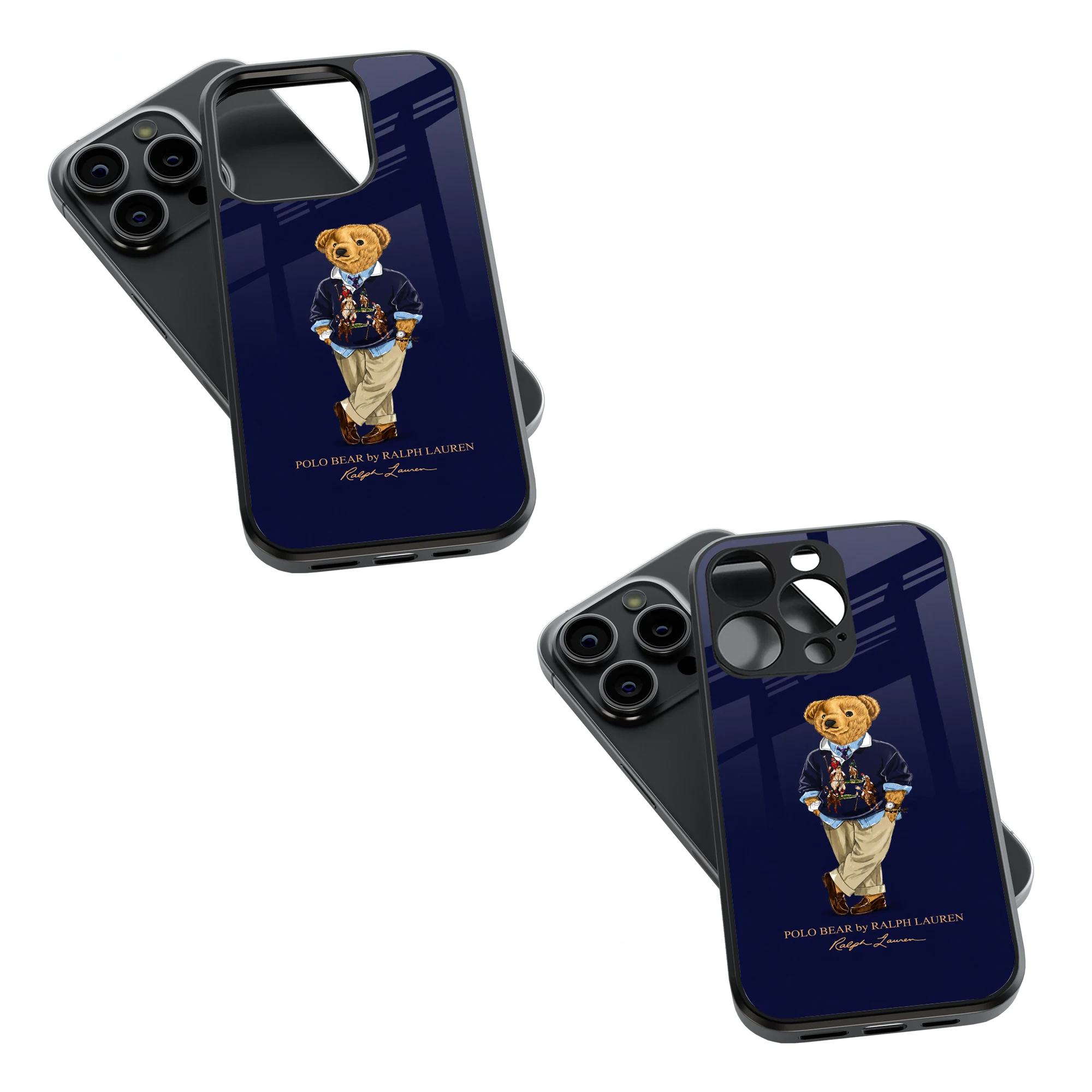 Trendy Glass Back Mobile Case for iPhone, Samsung, Redmi, OnePlus, Google Pixel, Motorola