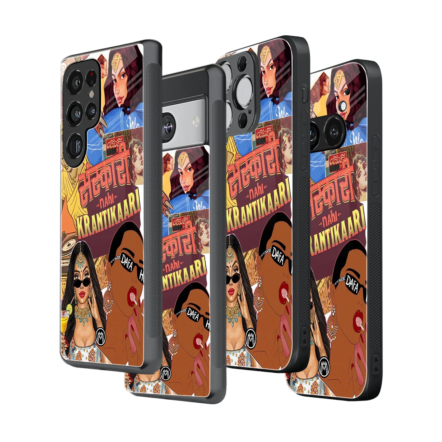 Stylish Glass Back Case for All Smartphones iPhone, Samsung, OnePlus, Pixel, Redmi, Oppo, Vivo, Motorola