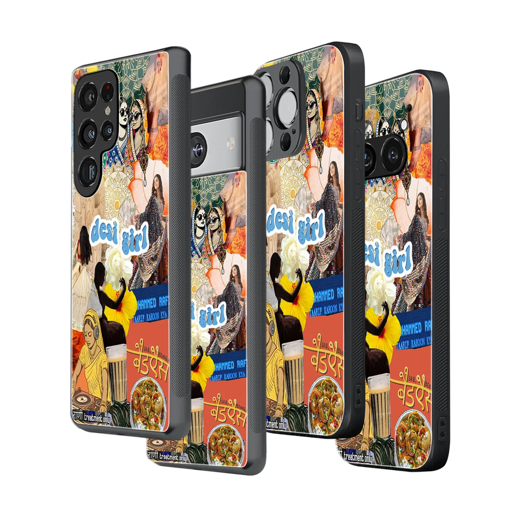 Stylish Glass Back Case for All Smartphones iPhone, Samsung, OnePlus, Pixel, Redmi, Oppo, Vivo, Motorola