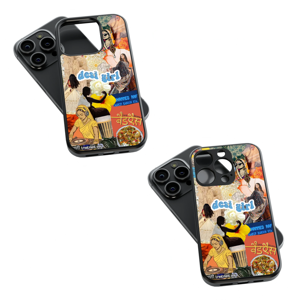 Trendy Glass Back Mobile Case for iPhone, Samsung, Redmi, OnePlus, Google Pixel, Motorola