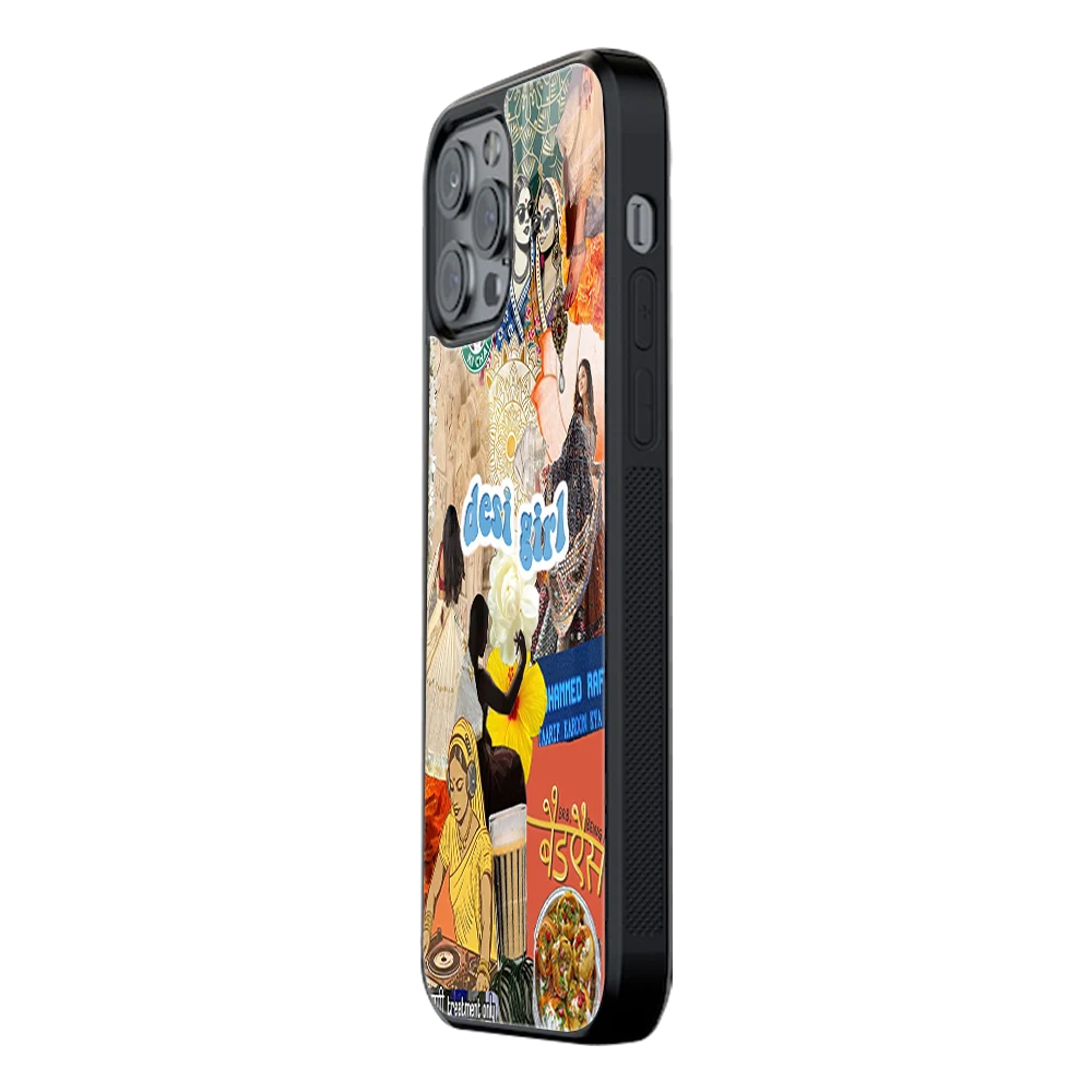 Slim Glass Back Phone Case for Multiple Brands iPhone, Samsung, Redmi, OnePlus, Oppo, Vivo