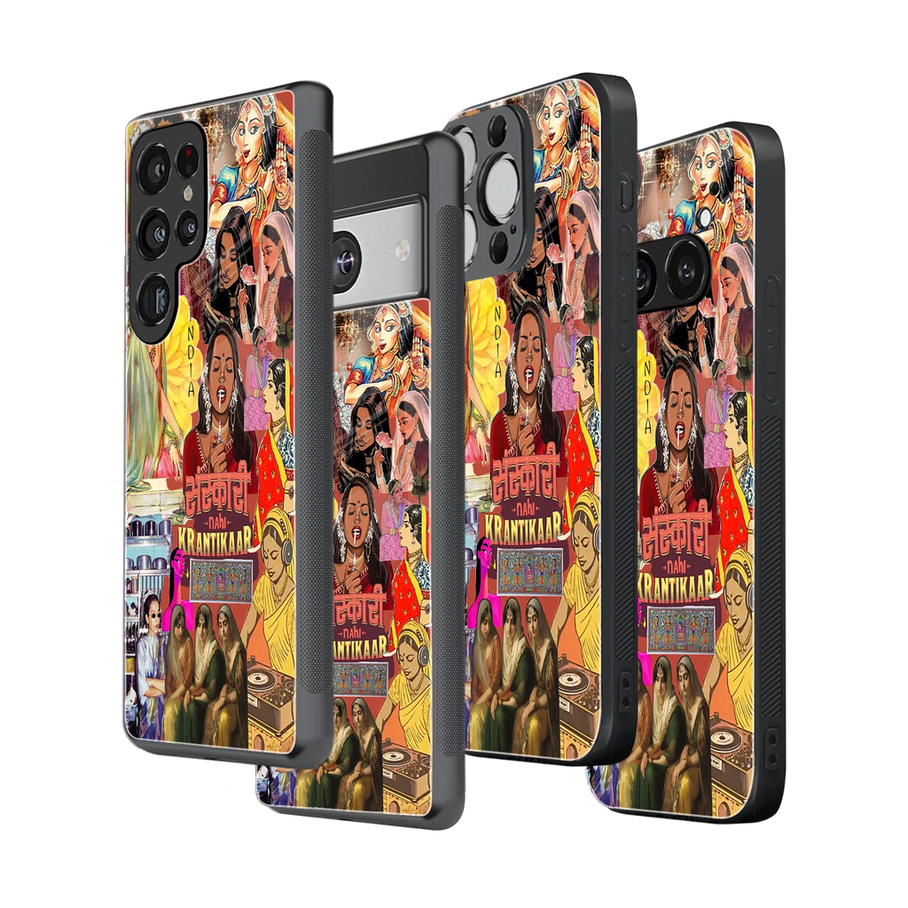 Stylish Glass Back Case for All Smartphones iPhone, Samsung, OnePlus, Pixel, Redmi, Oppo, Vivo, Motorola
