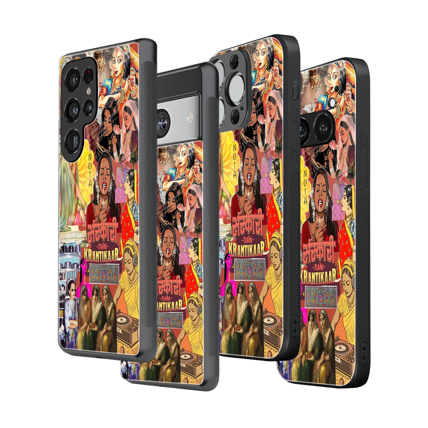 Stylish Glass Back Case for All Smartphones iPhone, Samsung, OnePlus, Pixel, Redmi, Oppo, Vivo, Motorola
