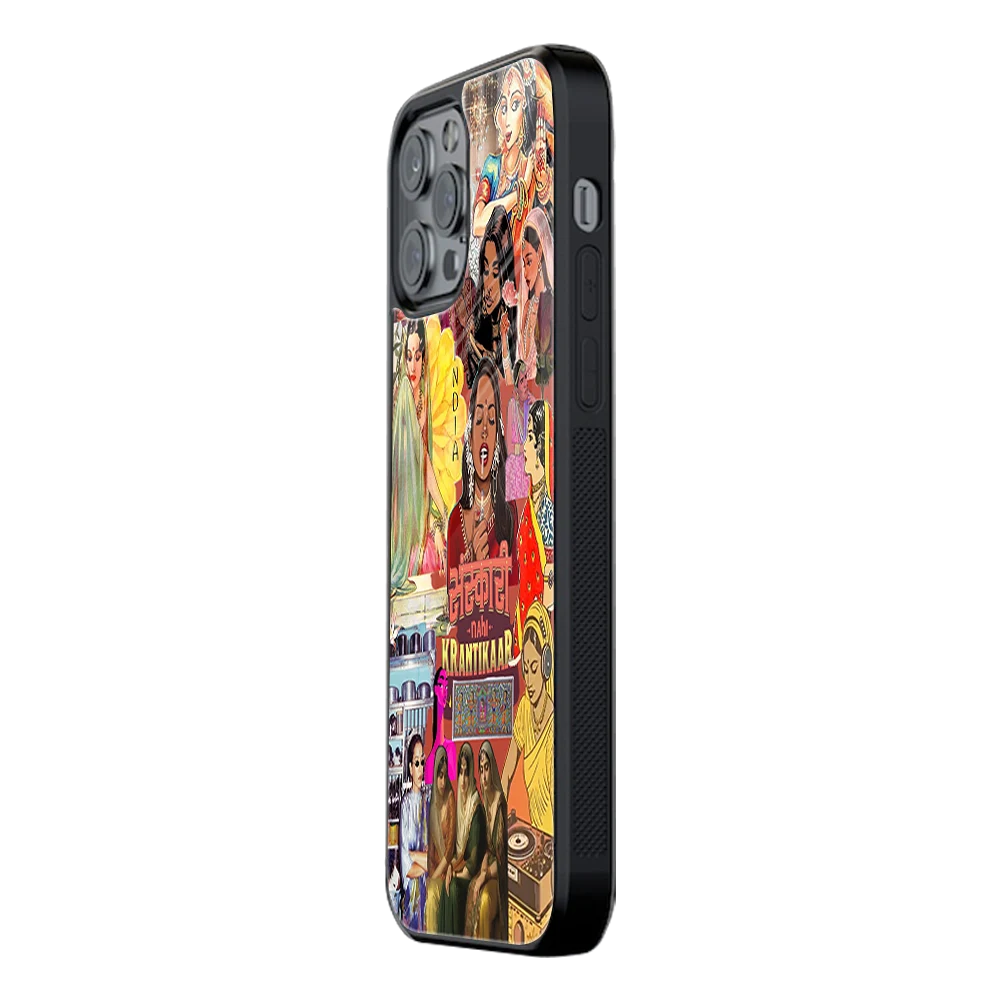 Slim Glass Back Phone Case for Multiple Brands iPhone, Samsung, Redmi, OnePlus, Oppo, Vivo