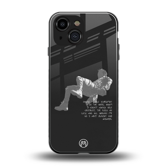 despair back phone cover | glass case for iphone 13 mini