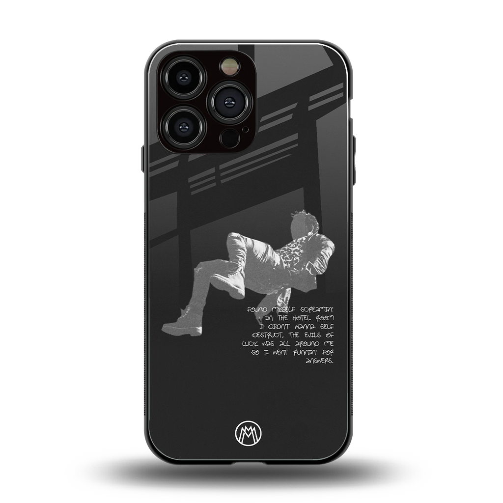 despair back phone cover | glass case for iphone 13 pro max
