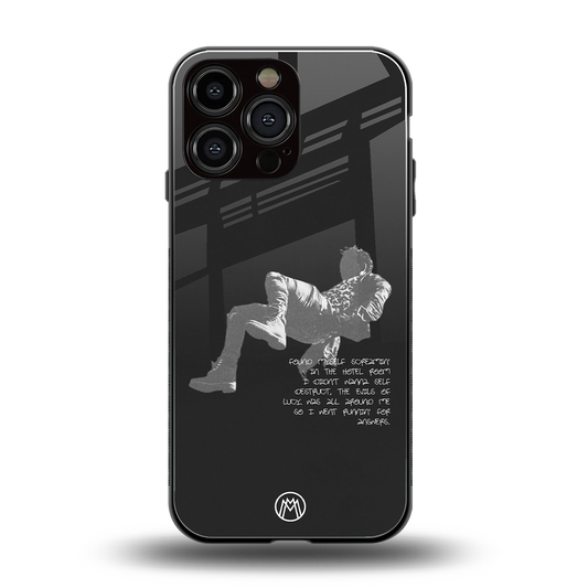 despair back phone cover | glass case for iphone 13 pro max
