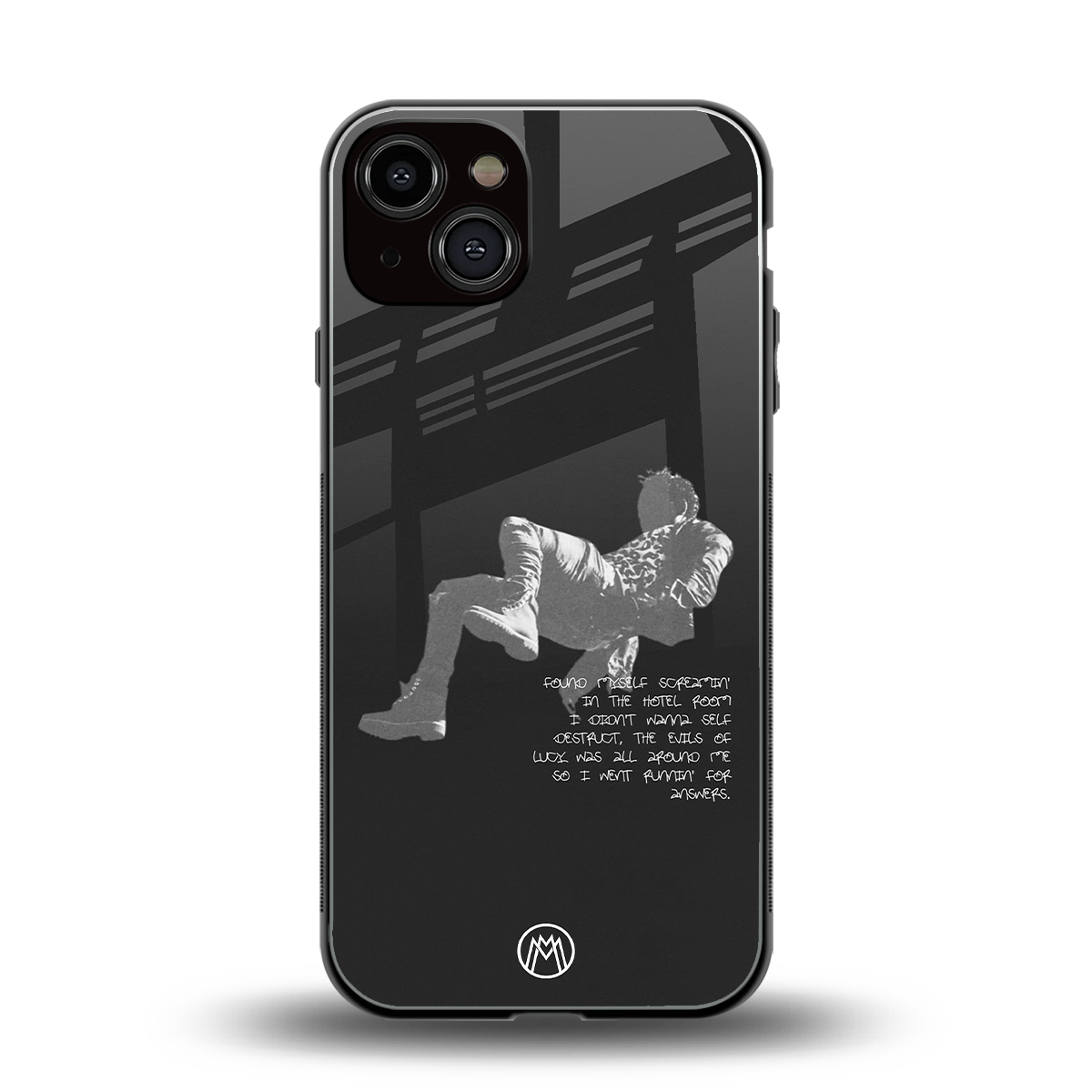 despair back phone cover | glass case for iphone 13