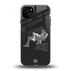 despair back phone cover | glass case for iphone 15 plus