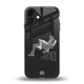 despair back phone cover | glass case for iphone 16 plus