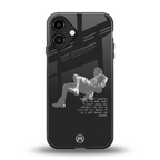 despair back phone cover | glass case for iphone 16 plus