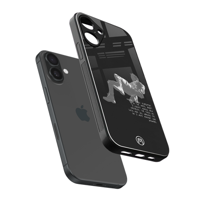 despair back phone cover | glass case for iphone 16 plus
