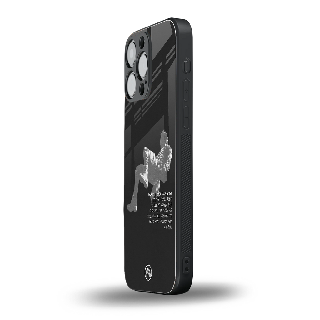 despair back phone cover | glass case for iphone 16 pro max