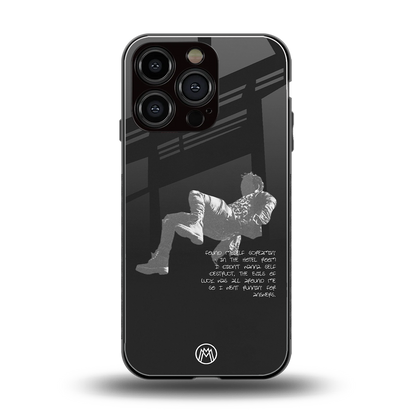 despair back phone cover | glass case for iphone 16 pro