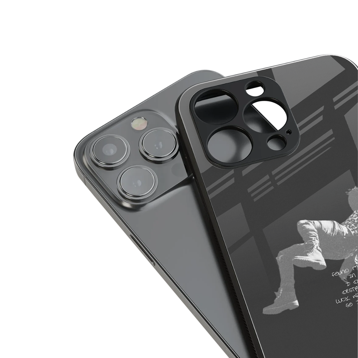 despair back phone cover | glass case for iphone 14 plus