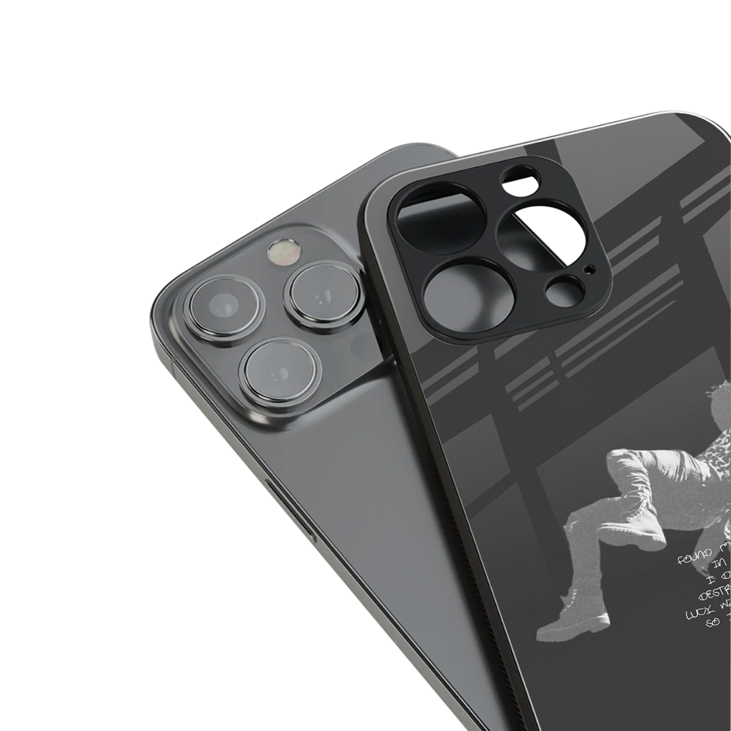 despair back phone cover | glass case for iphone 15 plus