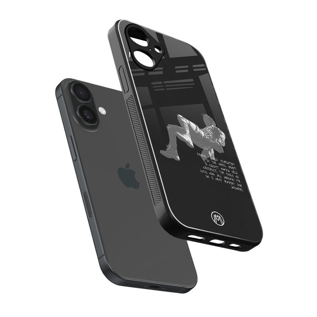 despair back phone cover | glass case for iphone 16