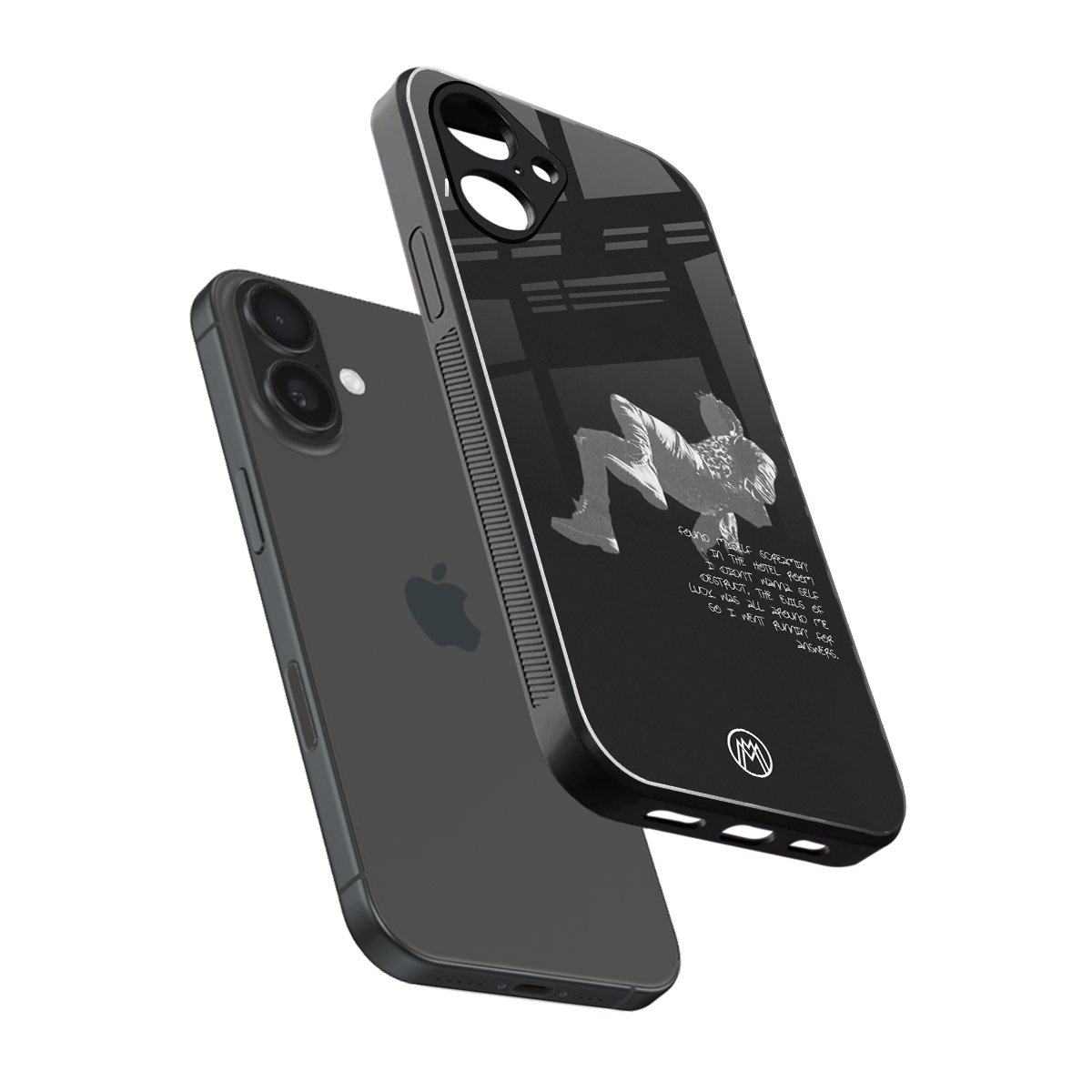 despair back phone cover | glass case for iphone 16