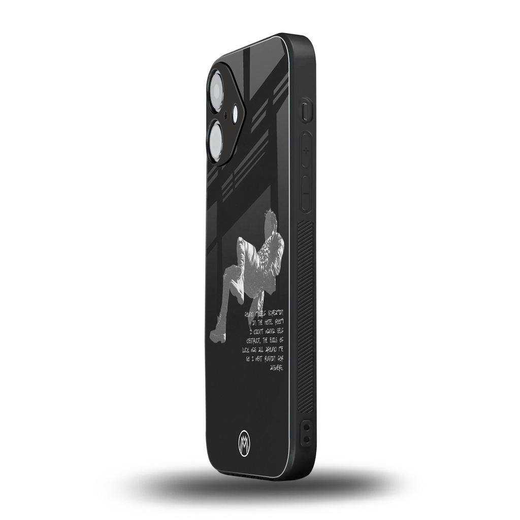 despair back phone cover | glass case for iphone 16