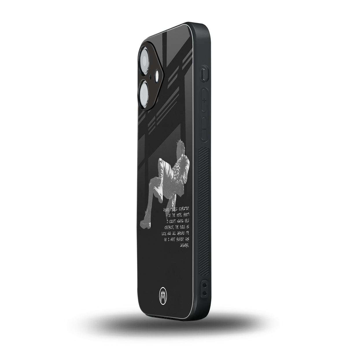 despair back phone cover | glass case for iphone 16