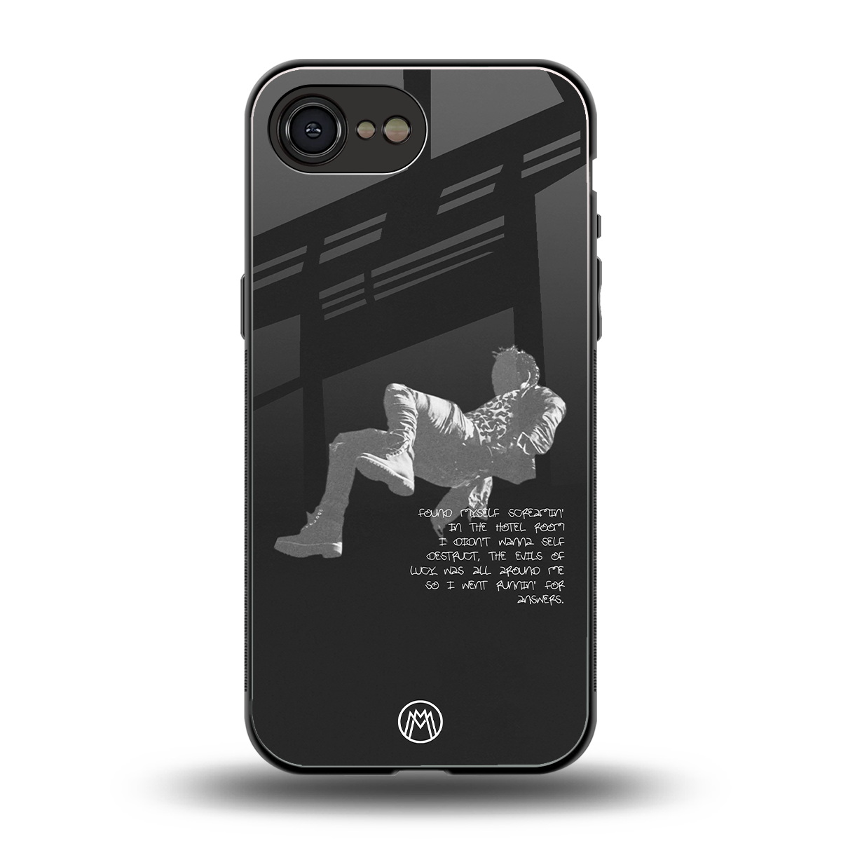 despair back phone cover | glass case for iphone 16e