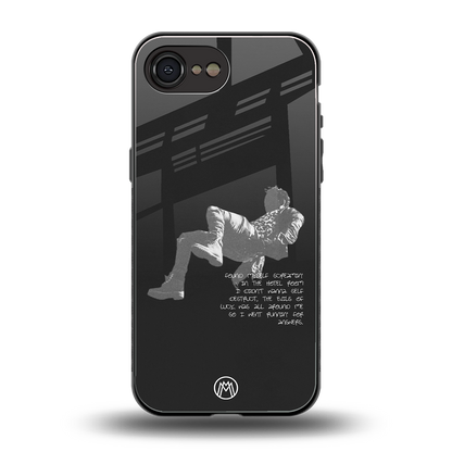 despair back phone cover | glass case for iphone 16e