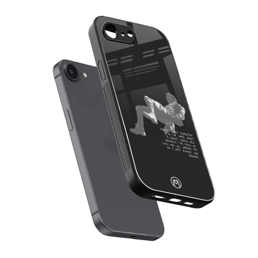 despair back phone cover | glass case for iphone 16e