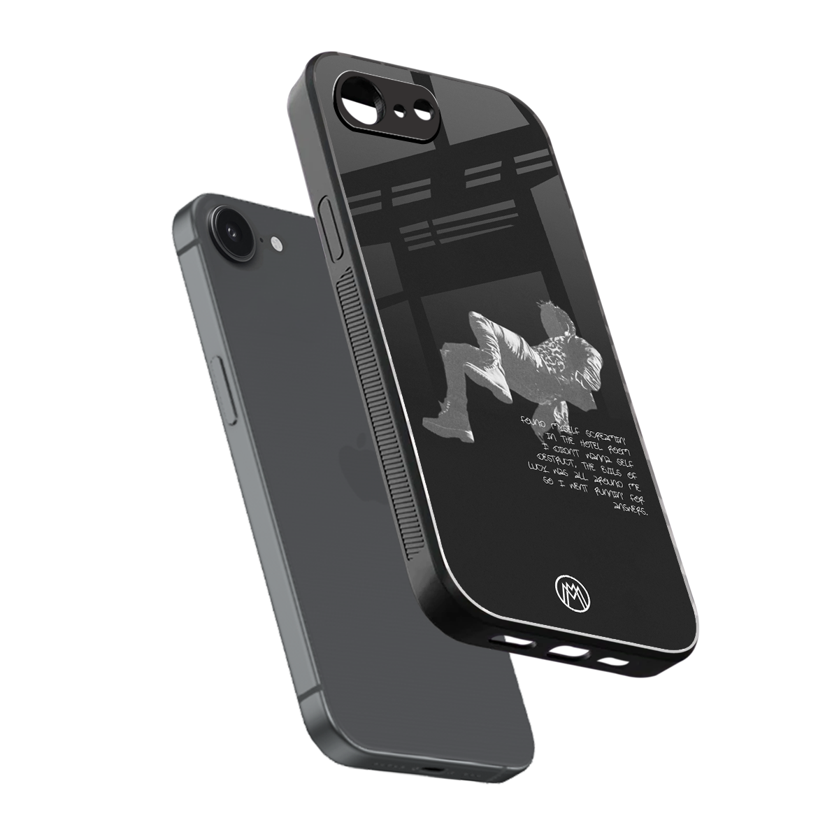 despair back phone cover | glass case for iphone 16e
