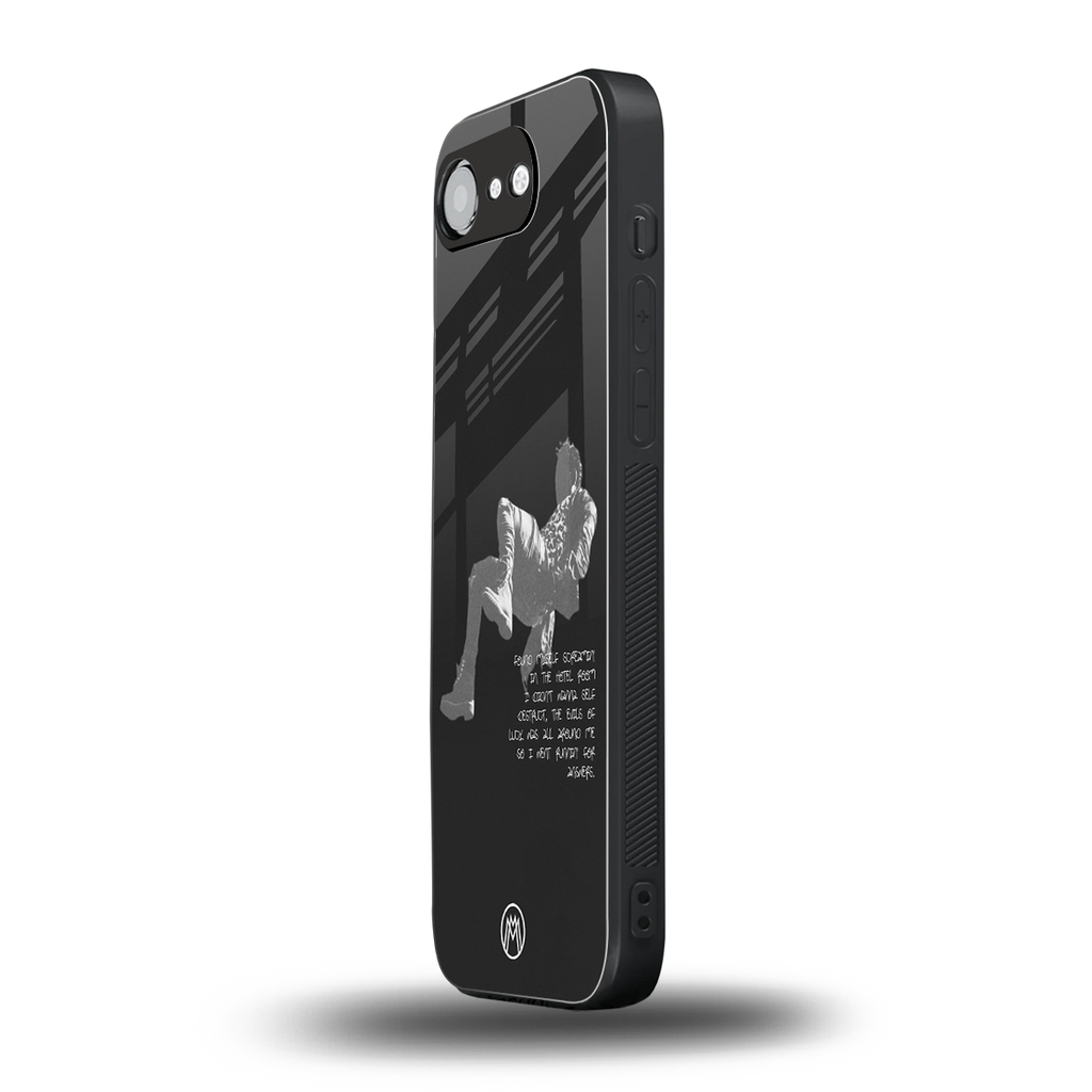 despair back phone cover | glass case for iphone 16e