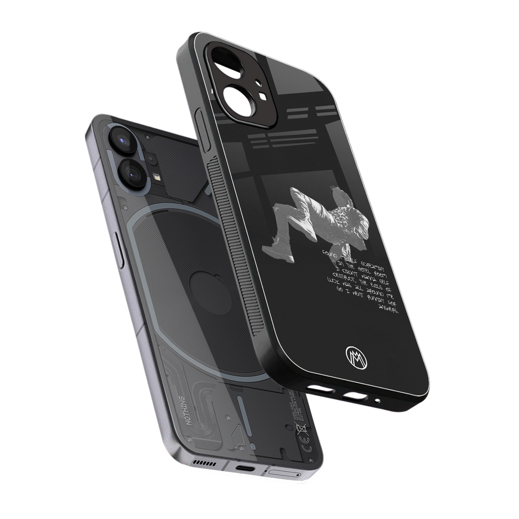 despair back phone cover | glass case for nothing phone 1