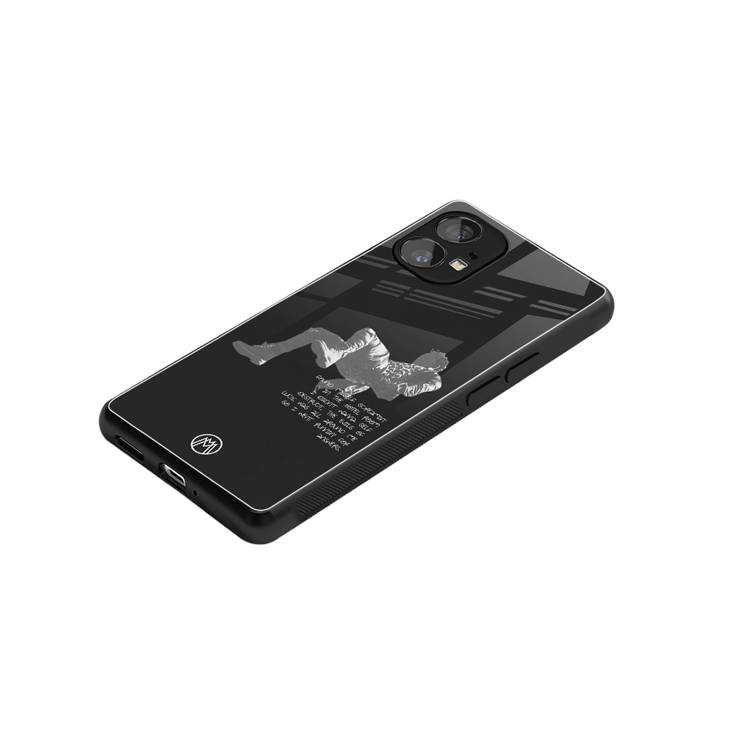 despair back phone cover | glass case for nothing phone 1