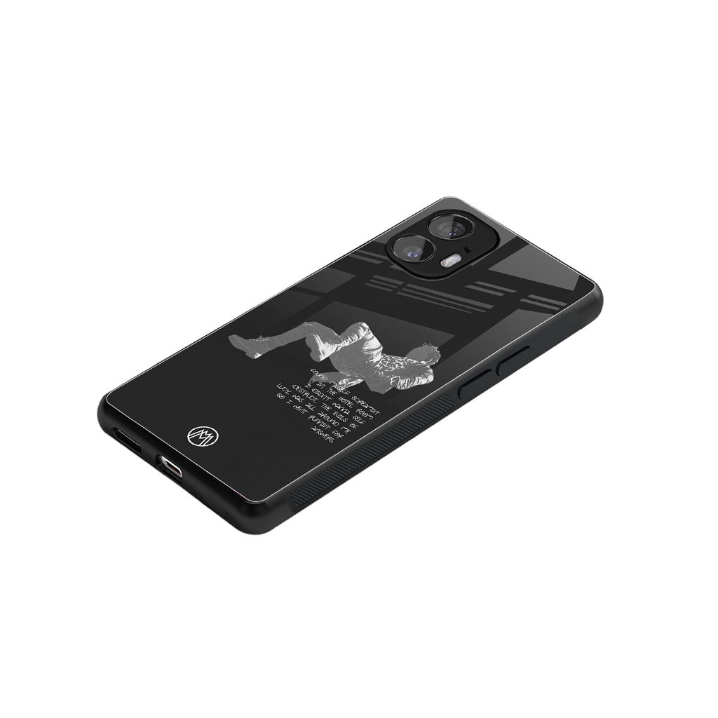 despair back phone cover | glass case for nothing phone 2