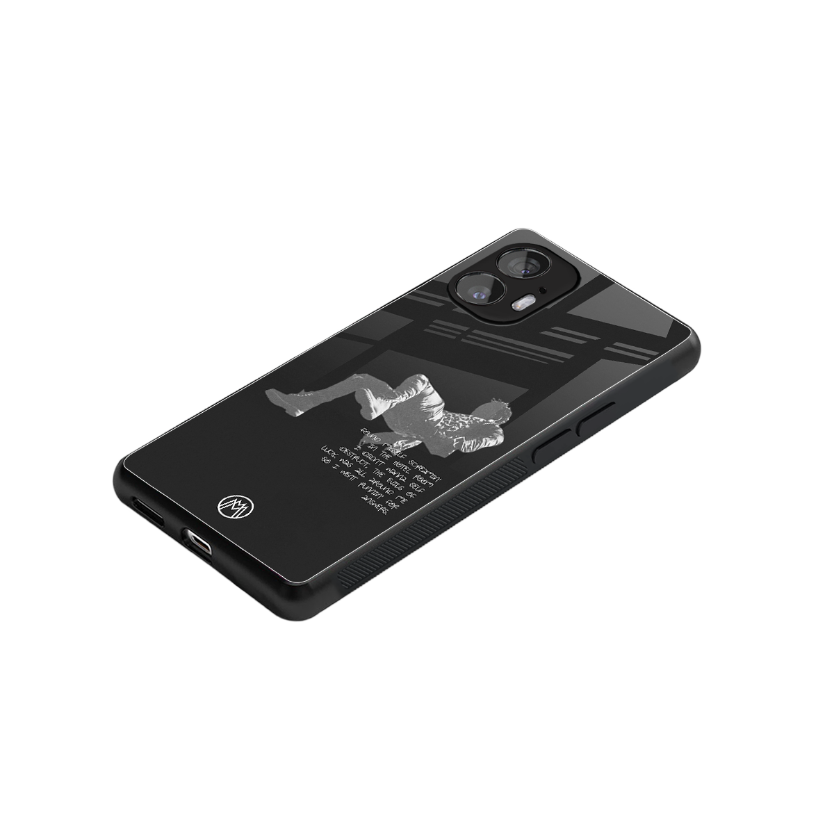 despair back phone cover | glass case for nothing phone 2