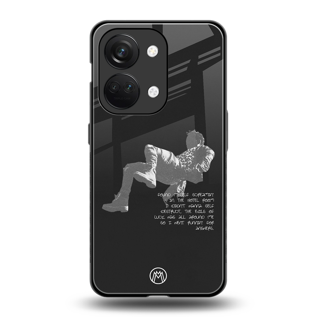 despair back phone cover | glass case for oneplus nord 3