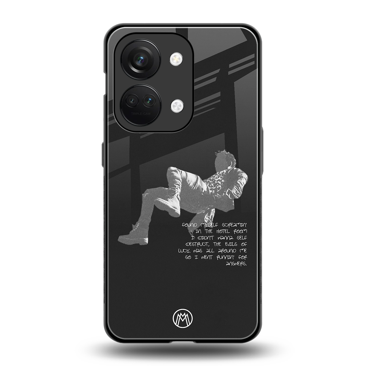 despair back phone cover | glass case for oneplus nord 3