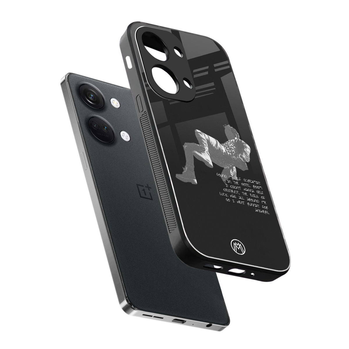 despair back phone cover | glass case for oneplus nord 3