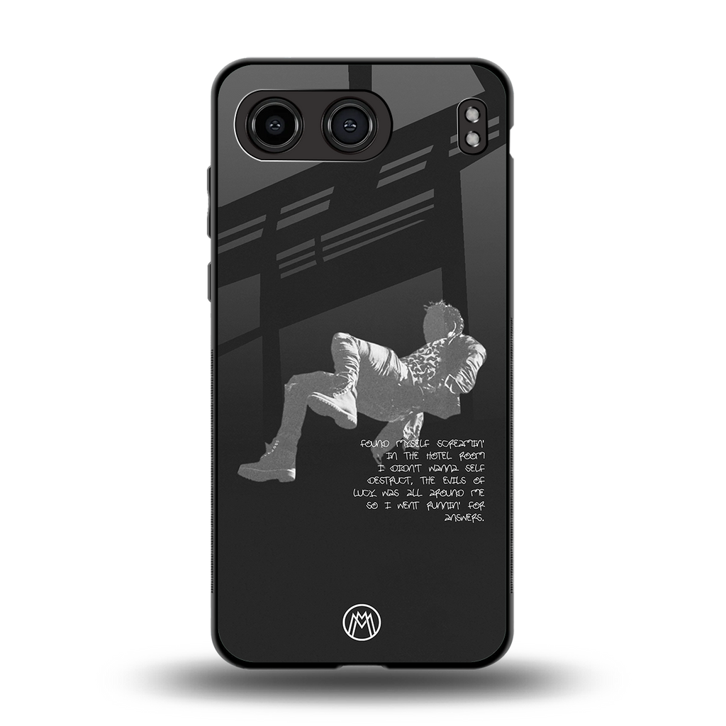 despair back phone cover | glass case for oneplus nord 4
