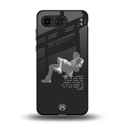 despair back phone cover | glass case for oneplus nord 4