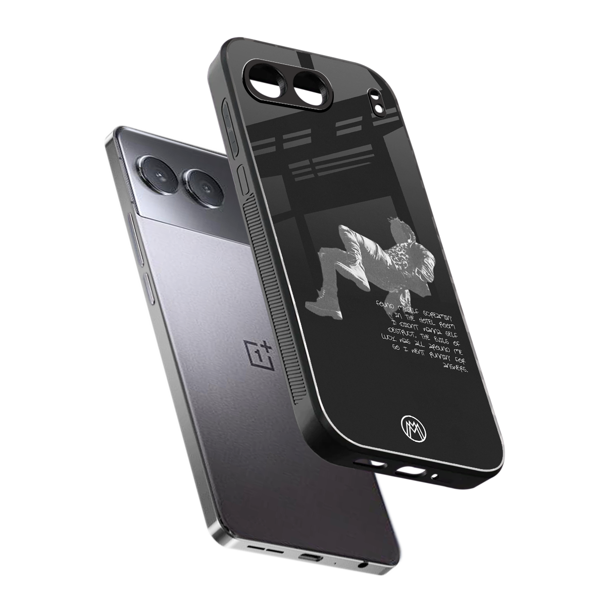 despair back phone cover | glass case for oneplus nord 4