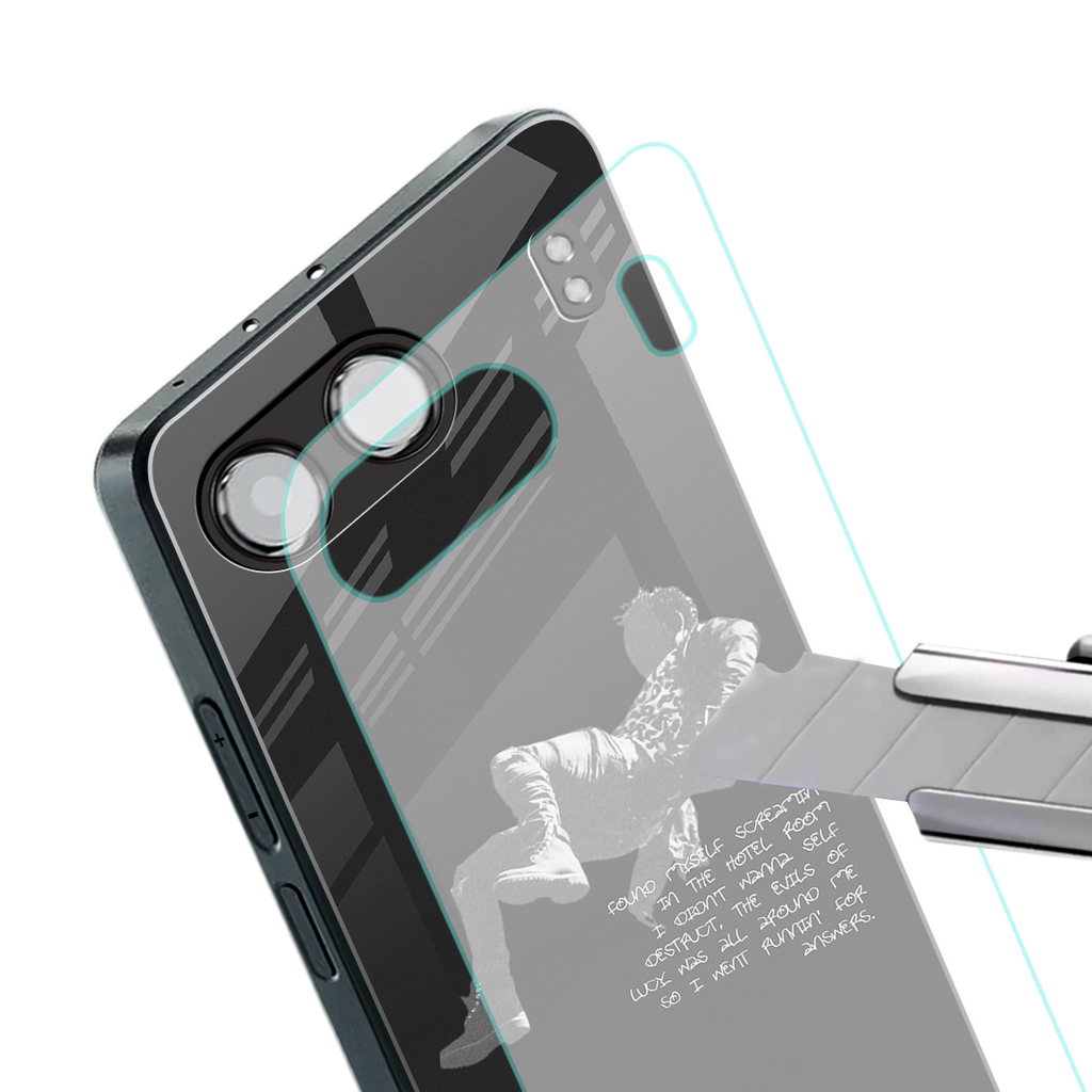 despair back phone cover | glass case for oneplus nord 4