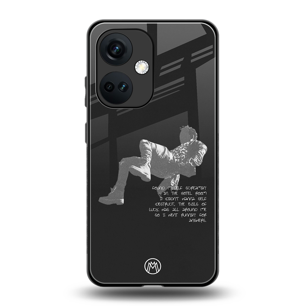 despair back phone cover | glass case for oneplus nord ce 3