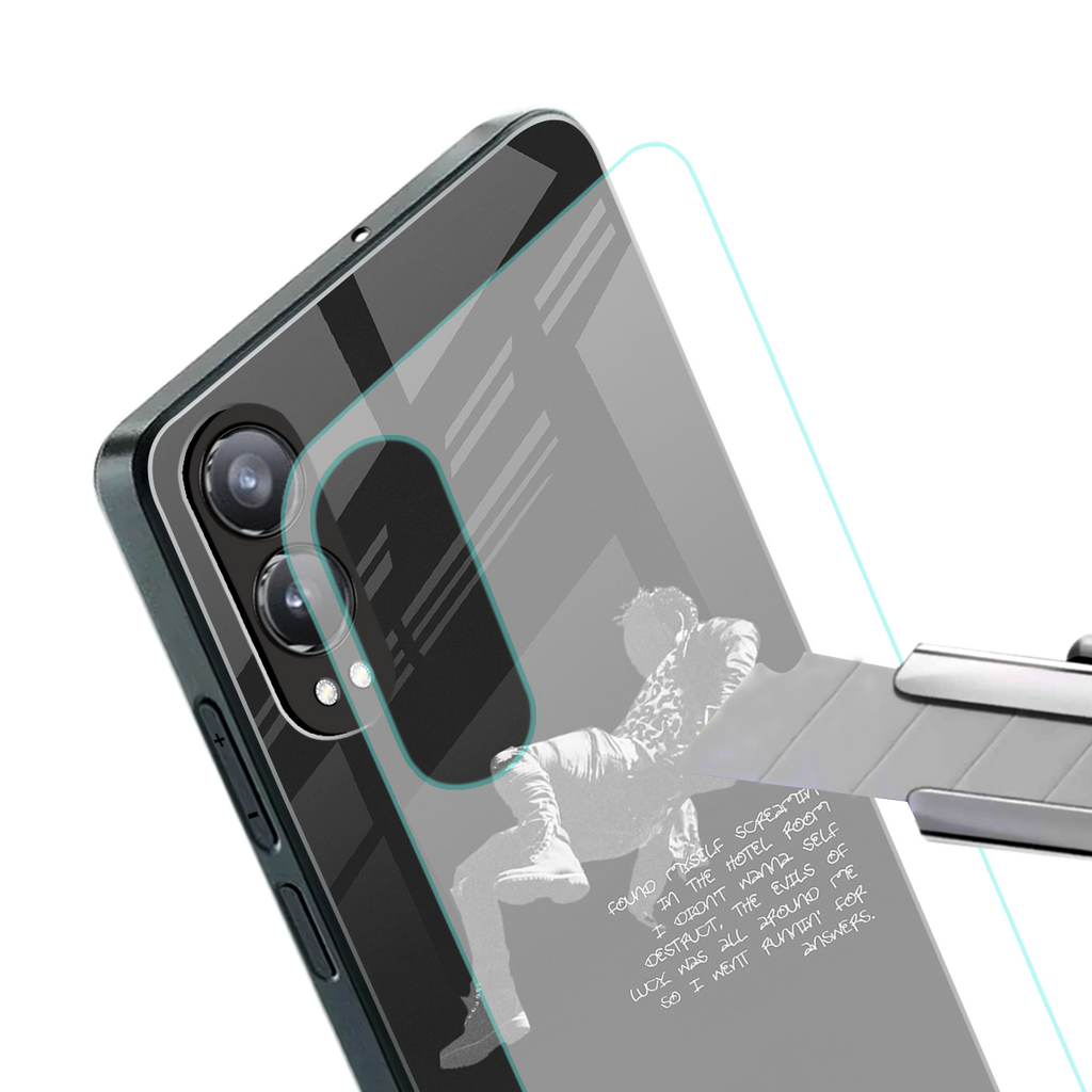 despair back phone cover | glass case for oneplus nord ce 4 lite
