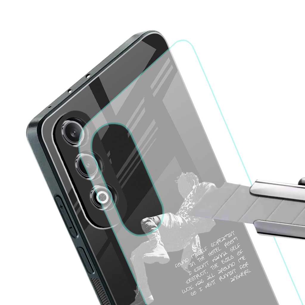 despair back phone cover | glass case for oneplus nord ce 4