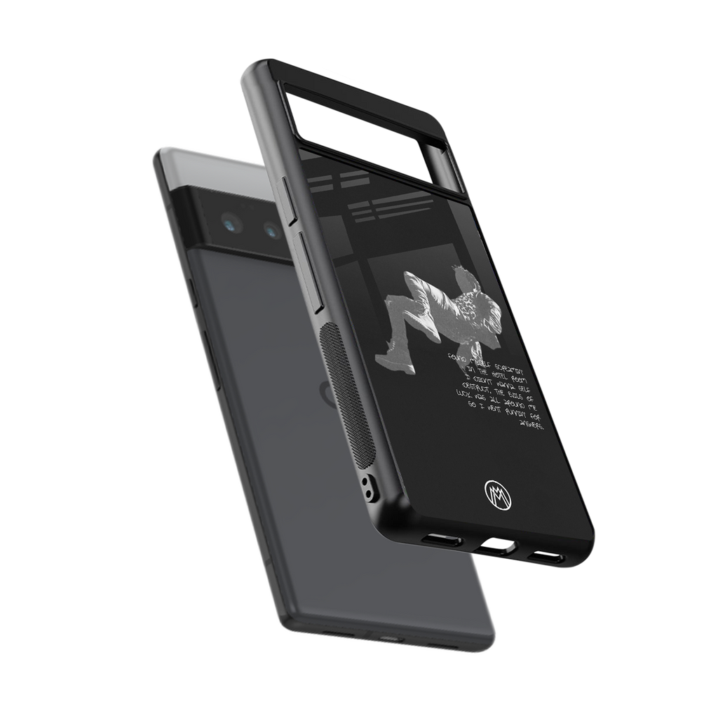 despair back phone cover | glass case for google pixel 6 pro
