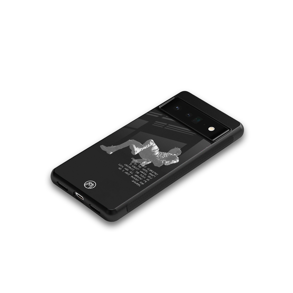 despair back phone cover | glass case for google pixel 6 pro